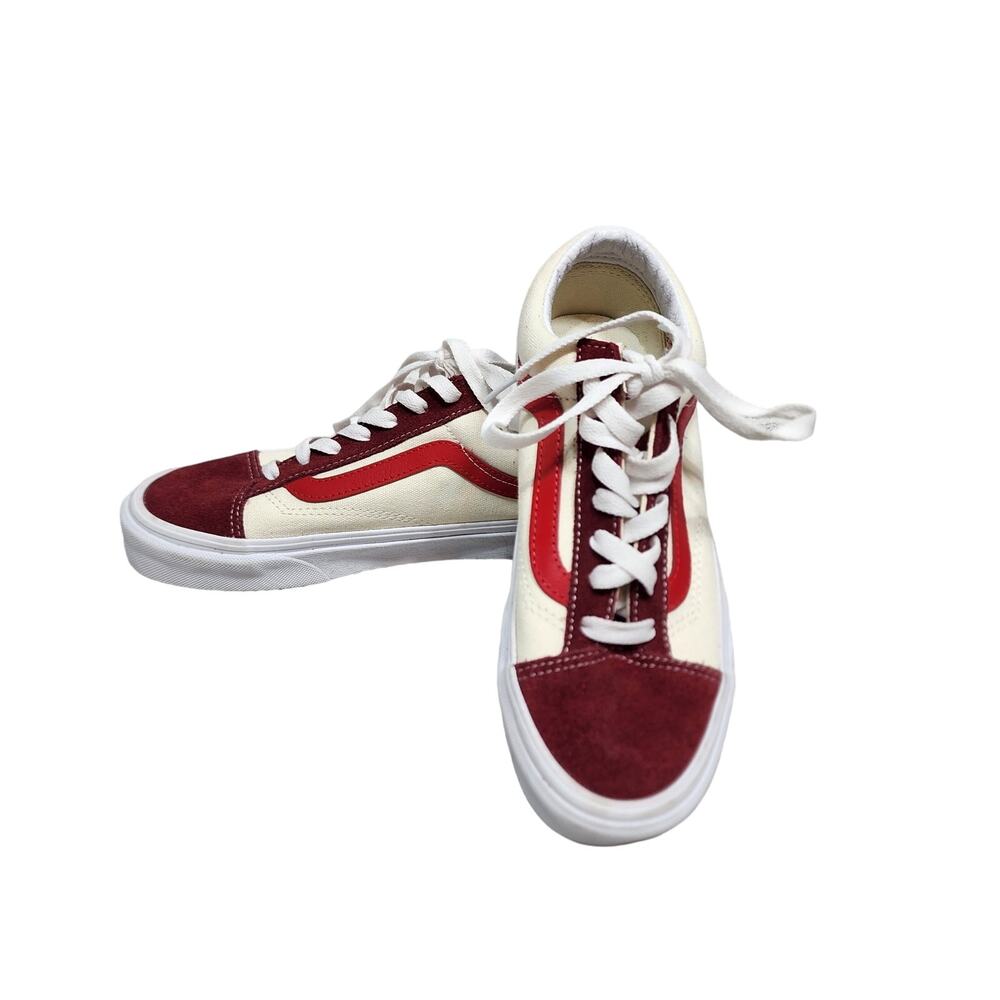 NWOB Women's Retro Sport Biking Red Vans Size 6.5